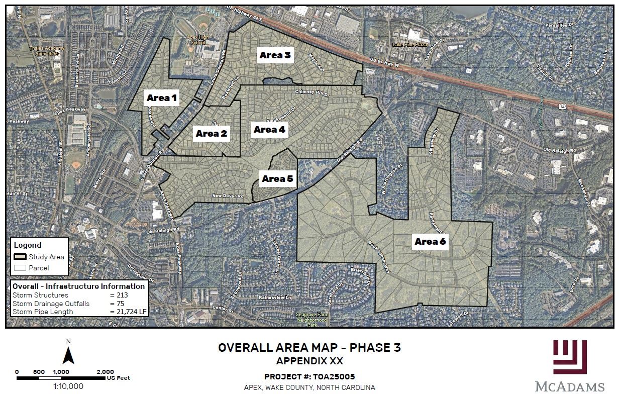 Condition Assessment Phase 3 areas